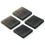 uxcell 4pcs Rubber Anti-Vibration Pads Hard Pad, 50mm Square Vibration Isolation Mats, 10mm Thickness Non-Slip Rubber Blocks, Anti-Skid Anti Noise for HVAC, Compressor, Air Conditioner-0